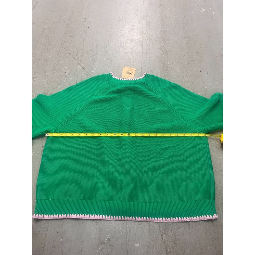 Boden Lena Cardigan Womens Large Green Knit Stitch Detail Long Sleeve Cozy NWT - Picture 10 of 11